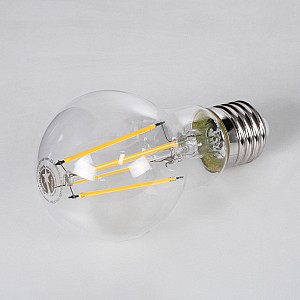 Glint® Λάμπα Led Long Filament E27 A60 Γλόμπος 10W 1000Lm 360° Ac 220-240V Ip20 Φ6 X Υ10.5Cm Θερμό Λευκό 2700K Με Διάφανο Γυαλί - Dimmable