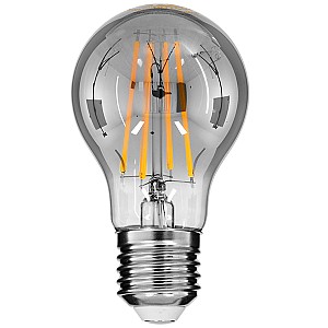 Glint® Λάμπα E27 A60 Γλόμπος Led Long Filament 8W 800 Lm 320° Ac 85-265V Edison Retro Με Φιμέ Γυαλί Θερμό Λευκό 2700 K Dimmable