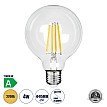 Glint® Λάμπα Led Long Filament E27 G95 Γλόμπος 4W 840Lm 360° Ac 220-240V Ip20 Φ9.5 X Υ13.8Cm Θερμό Λευκό 2700K Με Διάφανο Γυαλί - Pro Series 210Lm/W - A Ενεργειακή Κλάση