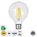 Glint® Λάμπα Led Long Filament E27 G95 Γλόμπος 4W 840Lm 360° Ac 220-240V Ip20 Φ9.5 X Υ13.8Cm Θερμό Λευκό 2700K Με Διάφανο Γυαλί - Pro Series 210Lm/W - A Ενεργειακή Κλάση