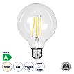 Glint® Λάμπα Led Long Filament E27 G95 Γλόμπος 4W 840Lm 360° Ac 220-240V Ip20 Φ9.5 X Υ13.8Cm Φυσικό Λευκό 4000K Με Διάφανο Γυαλί - Pro Series 210Lm/W - A Ενεργειακή Κλάση