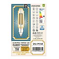 Glint® Λάμπα Led Long Filament E27 Btt80 Bananas Γλόμπος 8W 720Lm 360° Ac 220-240V Ip20 Φ7.8 X Υ34.5Cm Ultra Θερμό Λευκό 2200K Με Μελί Γυαλί - Dimmable