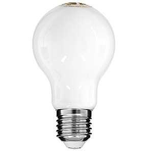 Glint® Λάμπα E27 A60 Γλόμπος Led Cct Filament 6W 560 Lm 320° Ac 85-265V Με Λευκό Γαλακτερό Γυαλί 3 Step Switch Cct Change Θερμό Λευκό - Φυσικό Λευκό - Ψυχρό Λευκό