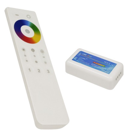 Ασύρματος LED RGB Controller με Χειριστήριο Αφής 2.4G RF για Ένα Group 12v (144w) - 24v (288w) DC