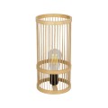 GLOBOSTAR® NOMAD  Boho Επιτραπέζιο Φωτιστικό Πορτατίφ με Ντουί 1 x E27 AC 220-240V IP20 - Μπεζ - Μ16 x Π16 x Υ33cm