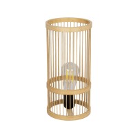 GLOBOSTAR® NOMAD  Boho Επιτραπέζιο Φωτιστικό Πορτατίφ με Ντουί 1 x E27 AC 220-240V IP20 - Μπεζ - Μ16 x Π16 x Υ33cm