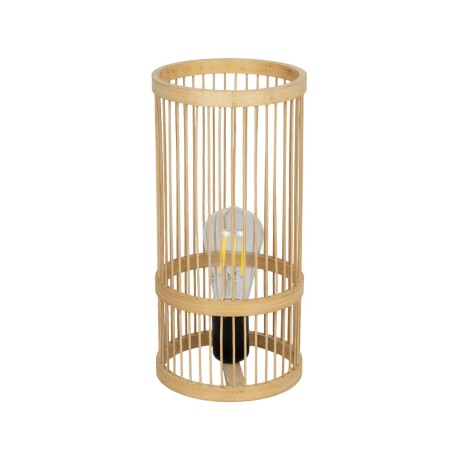 GLOBOSTAR® NOMAD  Boho Επιτραπέζιο Φωτιστικό Πορτατίφ με Ντουί 1 x E27 AC 220-240V IP20 - Μπεζ - Μ16 x Π16 x Υ33cm
