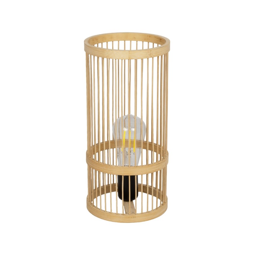 GLOBOSTAR® NOMAD  Boho Επιτραπέζιο Φωτιστικό Πορτατίφ με Ντουί 1 x E27 AC 220-240V IP20 - Μπεζ - Μ16 x Π16 x Υ33cm
