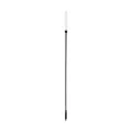 GLOBOSTAR® REED  Φωτιστικό Κολωνάκι Κήπου με Καρφωτή Βάση LED 2W 180lm 360° DC 24V Αδιάβροχο IP65 Θερμό Λευκό 2700K - Sanan SMD Chip - Μαύρο Ματ - Μ2 x Π2 x Υ100cm