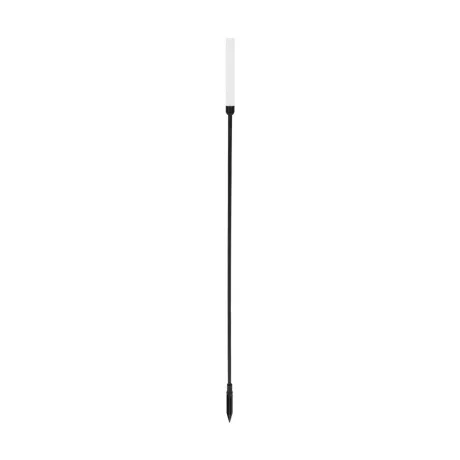 GLOBOSTAR® REED  Φωτιστικό Κολωνάκι Κήπου με Καρφωτή Βάση LED 2W 180lm 360° DC 24V Αδιάβροχο IP65 Θερμό Λευκό 2700K - Sanan SMD Chip - Μαύρο Ματ - Μ2 x Π2 x Υ100cm