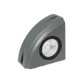 GLOBOSTAR® FLOODORA  Προβολέας Σποτ Wall Washer LED 3W 270lm 5° AC 220-240V Αδιάβροχο IP65 Θερμό Λευκό 2700K - Sanan SMD Chip - Γκρι Ανθρακί Ματ - Μ8 x Π5 x Υ8cm