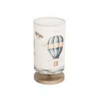 GLOBOSTAR® BALLON  Παιδικό Επιτραπέζιο Φωτιστικό Πορτατίφ με Ντουί 1 x E14 AC 220-240V IP20 - Πολύχρωμο - Μ15 x Π15 x Υ30cm