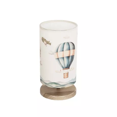 GLOBOSTAR® BALLON  Παιδικό Επιτραπέζιο Φωτιστικό Πορτατίφ με Ντουί 1 x E14 AC 220-240V IP20 - Πολύχρωμο - Μ15 x Π15 x Υ30cm