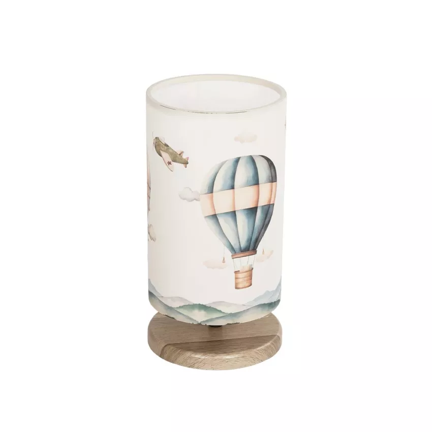 GLOBOSTAR® BALLON  Παιδικό Επιτραπέζιο Φωτιστικό Πορτατίφ με Ντουί 1 x E14 AC 220-240V IP20 - Πολύχρωμο - Μ15 x Π15 x Υ30cm