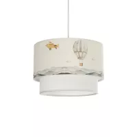GLOBOSTAR® BALLON  Παιδικό Κρεμαστό Φωτιστικό Οροφής με Ντουί 1 x E27 AC 220-240V IP20 - Πολύχρωμο - Μ30 x Π30 x Υ20cm