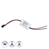 GLOBOSTAR® CCVOLT  Τροφοδοτικό/Μετασχηματιστής SELV 3W 0.27A DC 7-11V - από AC 220-240V σε DC 7-11V IP20 - Μ4.5 x Π3 x Υ2.5cm