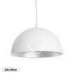 GLOBOSTAR® CHIME  Μοντέρνο Κρεμαστό Φωτιστικό Οροφής με Ντουί 1 x E27 AC 220-240V IP20 - Λευκό - Μ30 x Π30 x Υ16cm