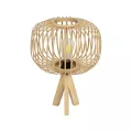GLOBOSTAR® CHORD  Boho Επιτραπέζιο Φωτιστικό Πορτατίφ με Ντουί 1 x E27 AC 220-240V IP20 - Μπεζ - Μ31 x Π31 x Υ43cm