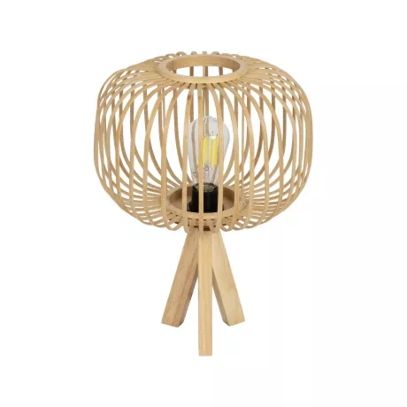 GLOBOSTAR® CHORD  Boho Επιτραπέζιο Φωτιστικό Πορτατίφ με Ντουί 1 x E27 AC 220-240V IP20 - Μπεζ - Μ31 x Π31 x Υ43cm