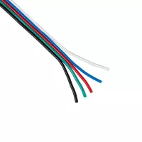 GLOBOSTAR® COLORCABLE  Εύκαμπτο Πλακέ Καλώδιο 5 x 0.25mm² για Ταινία LED RGBW IP20 - Πολύχρωμο - Μ100 x Π1.1 x Υ0.1cm
