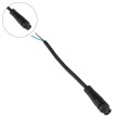 GLOBOSTAR® CONNECTOR  2 Pin Σύνδεσμος Τροφοδοσίας για Wall Washers & Προβολείς με Είσοδο 2 x 0.25mm2 & Έξοδο 1 x Θηλυκό Βύσμα Αδιάβροχο IP65 - Μαύρο - Μ20 x Π1.5 x Υ1.5cm