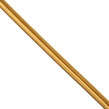 GLOBOSTAR® DECOCABLE  Υφασμάτινο Καλώδιο 2 x 0.75mm² IP20 - Χρυσό - Μ100 x Π0.6 x Υ0.6cm