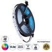 GLOBOSTAR® DIGIPRO  Ψηφιακή Pixel Addressable Ταινία LED 14.4W/m 864lm/m 120° DC 24V IP20 60 x SMD5050 Chip/m 10 x Pixel/m Πολύχρωμο RGB Dimmable SPI/TTL Protocol IC WS2811/SM16703P - Sanan SMD Chip - Μ500 x Π1 x Υ0.2cm - Ρολό 5 Μέτρων