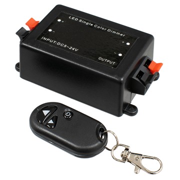 GLOBOSTAR® DIMMERME  Dimmer με RF Ασύρματο Χειριστήριο με 1 x 8A 192W Κανάλι DC 5-12-24V 8A 192W Max IP20 - RF2.4Ghz - Μ11.5 x Π5.7 x Υ3.4cm