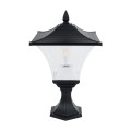 GLOBOSTAR® DIRAHIO  Φωτιστικό Κολωνάκι Κήπου με Ντουί 1 x E27 AC 220-240V Αδιάβροχο IP65 - Γκρι Ανθρακί Ματ - Μ32 x Π32 x Υ52cm