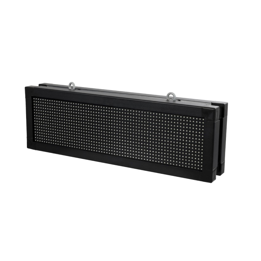 GLOBOSTAR® DISPLAY  Κυλιόμενη Ψηφιακή Επιγραφή 64x16cm P10 Διπλής Όψης LED AC 220-240V Αδιάβροχο IP65 Κόκκινο - WiFi Control μέσω FK APP - Αισθητήρας Θερμοκρασίας & Υγρασίας - Μ70.5 x Π11 x Υ22.5cm