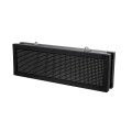 GLOBOSTAR® DISPLAY  Κυλιόμενη Ψηφιακή Επιγραφή 64x16cm P10 Διπλής Όψης LED AC 220-240V Αδιάβροχο IP65 Πορτοκαλί - WiFi Control μέσω FK APP - Αισθητήρας Θερμοκρασίας & Υγρασίας - Μ70.5 x Π11 x Υ22.5cm