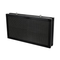 GLOBOSTAR® DISPLAY  Κυλιόμενη Ψηφιακή Επιγραφή 64x32cm P10 Διπλής Όψης LED AC 220-240V Αδιάβροχο IP65 Μπλε - WiFi Control μέσω FK APP - Αισθητήρας Θερμοκρασίας & Υγρασίας - Μ70 x Π11 x Υ38.5cm