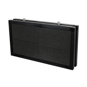 GLOBOSTAR® DISPLAY  Κυλιόμενη Ψηφιακή Επιγραφή 64x32cm P10 Διπλής Όψης LED AC 220-240V Αδιάβροχο IP65 RGB - WiFi Control μέσω FK APP - Αισθητήρας Θερμοκρασίας & Υγρασίας - Μ70 x Π11 x Υ38.5cm
