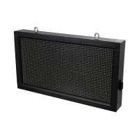 GLOBOSTAR® DISPLAY  Κυλιόμενη Ψηφιακή Επιγραφή 64x32cm P10 Μονής Όψης LED AC 220-240V Αδιάβροχο IP65 Κόκκινο - WiFi Control μέσω FK APP - Αισθητήρας Θερμοκρασίας & Υγρασίας - Μ72 x Π9 x Υ42.5cm