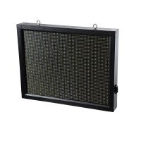 GLOBOSTAR® DISPLAY  Κυλιόμενη Ψηφιακή Επιγραφή 64x48cm P10 Μονής Όψης LED AC 220-240V Αδιάβροχο IP65 Ψυχρό Λευκό 6000K - WiFi Control μέσω FK APP - Αισθητήρας Θερμοκρασίας & Υγρασίας - Μ72 x Π9 x Υ56cm