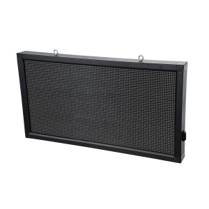 GLOBOSTAR® DISPLAY  Κυλιόμενη Ψηφιακή Επιγραφή 96x48cm P10 Μονής Όψης LED AC 220-240V Αδιάβροχο IP65 Μπλε - WiFi Control μέσω FK APP - Αισθητήρας Θερμοκρασίας & Υγρασίας - Μ104 x Π9 x Υ56cm