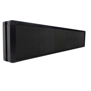 GLOBOSTAR® DISPLAY  Κυλιόμενη Ψηφιακή Επιγραφή Διπλής Όψης 160x32cm P10 160x32 Pixel LED 500W AC 220-240V Αδιάβροχο IP65 Ψυχρό Λευκό 6000K - WiFi Control μέσω FK APP - Αισθητήρας Θερμοκρασίας & Υγρασίας - Μ168 x Π12 x Υ40cm