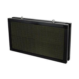 GLOBOSTAR® DISPLAY  Κυλιόμενη Ψηφιακή Επιγραφή Διπλής Όψης 64x32cm P10 64x32 Pixel LED 200W AC 220-240V Αδιάβροχο IP65 Ψυχρό Λευκό 6000K - WiFi Control μέσω FK APP - Αισθητήρας Θερμοκρασίας & Υγρασίας - Μ70 x 11 x Υ38.5cm