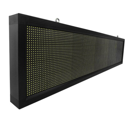 GLOBOSTAR® DISPLAY  Κυλιόμενη Ψηφιακή Επιγραφή Μονής Όψης 160x32cm P10 160x32 Pixel LED 250W AC 220-240V Αδιάβροχο IP65 Ψυχρό Λευκό 6000K - WiFi Control μέσω FK APP - Αισθητήρας Θερμοκρασίας & Υγρασίας - Μ168 x Π9 x Υ40cm