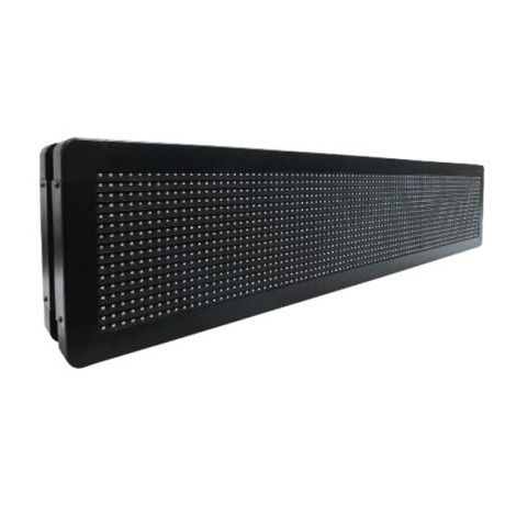GLOBOSTAR® DISPLAY  Κυλιόμενη Ψηφιακή Επιγραφή P10 Διπλής Όψης LED AC 220-240V Αδιάβροχο IP65 Κόκκινο - WiFi Control μέσω FK APP - Αισθητήρας Θερμοκρασίας & Υγρασίας - Μ104 x Π12 x Υ20cm