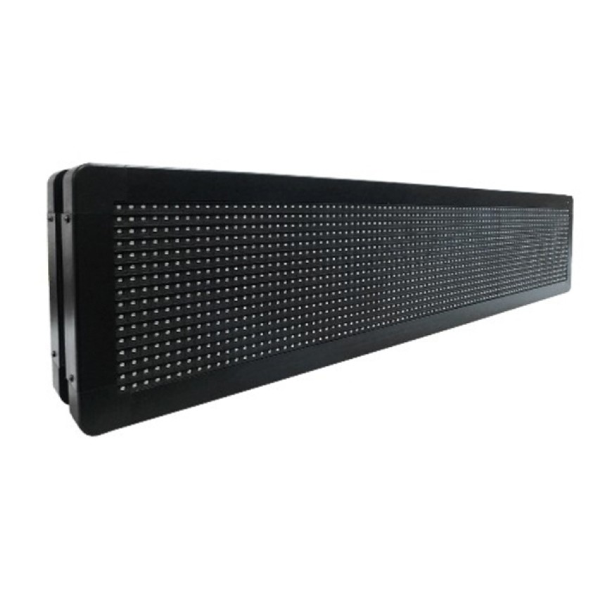 GLOBOSTAR® DISPLAY  Κυλιόμενη Ψηφιακή Επιγραφή P10 Διπλής Όψης LED AC 220-240V Αδιάβροχο IP65 Κόκκινο - WiFi Control μέσω FK APP - Αισθητήρας Θερμοκρασίας & Υγρασίας - Μ104 x Π12 x Υ20cm