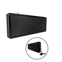 GLOBOSTAR® DISPLAY  Κυλιόμενη Ψηφιακή Επιγραφή P10 Διπλής Όψης LED AC 220-240V Αδιάβροχο IP65 Μπλε - WiFi Control μέσω FK APP - Αισθητήρας Θερμοκρασίας & Υγρασίας - Μ104 x Π12 x Υ40cm