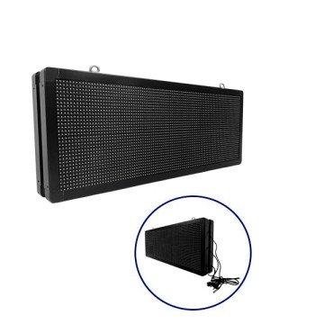 GLOBOSTAR® DISPLAY  Κυλιόμενη Ψηφιακή Επιγραφή P10 Διπλής Όψης LED AC 220-240V Αδιάβροχο IP65 Μπλε - WiFi Control μέσω FK APP - Αισθητήρας Θερμοκρασίας & Υγρασίας - Μ104 x Π12 x Υ40cm