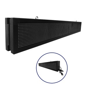 GLOBOSTAR® DISPLAY  Κυλιόμενη Ψηφιακή Επιγραφή P10 Διπλής Όψης LED AC 220-240V Αδιάβροχο IP65 Πορτοκαλί - WiFi Control μέσω FK APP - Αισθητήρας Θερμοκρασίας & Υγρασίας - Μ168 x Π12 x Υ24cm