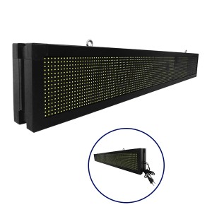 GLOBOSTAR® DISPLAY  Κυλιόμενη Ψηφιακή Επιγραφή P10 Διπλής Όψης LED AC 220-240V Αδιάβροχο IP65 Ψυχρό Λευκό 6000K - WiFi Control μέσω FK APP - Αισθητήρας Θερμοκρασίας & Υγρασίας - Μ168 x Π12 x Υ24cm