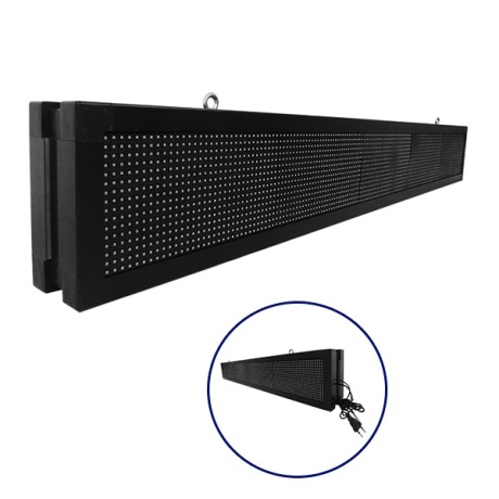 GLOBOSTAR® DISPLAY  Κυλιόμενη Ψηφιακή Επιγραφή P10 Διπλής Όψης LED AC 220-240V Αδιάβροχο IP65 RGB - WiFi Control μέσω FK APP - Αισθητήρας Θερμοκρασίας & Υγρασίας - Μ168 x Π12 x Υ24cm
