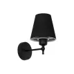 GLOBOSTAR® ELEGANTE  Μοντέρνο Φωτιστικό Τοίχου - Απλίκα με Ντουί 1 x E27 AC 220-240V IP20 - Μαύρο - Μ14 x Π22 x Υ24cm