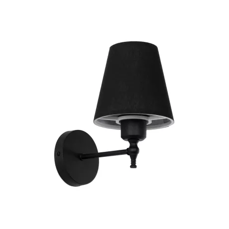 GLOBOSTAR® ELEGANTE  Μοντέρνο Φωτιστικό Τοίχου - Απλίκα με Ντουί 1 x E27 AC 220-240V IP20 - Μαύρο - Μ14 x Π22 x Υ24cm