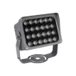 GLOBOSTAR® FLOODXENA  Προβολέας Σποτ Wall Washer LED 24W 2040lm 10° AC 220-240V Αδιάβροχο IP65 Φούξια - Bridgelux SMD Chip - Γκρι Ανθρακί - Μ18 x Π13.5 x Υ18cm