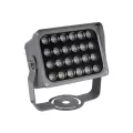 GLOBOSTAR® FLOODXENA  Προβολέας Σποτ Wall Washer LED 24W 2040lm 10° AC 220-240V Αδιάβροχο IP65 Φούξια - Bridgelux SMD Chip - Γκρι Ανθρακί - Μ18 x Π13.5 x Υ18cm